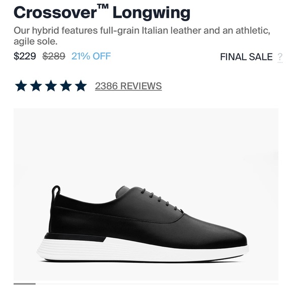 Gently Used!Wolf & Shepherd Crossover Longwing Dress Shoes! - Picture 5 of 5